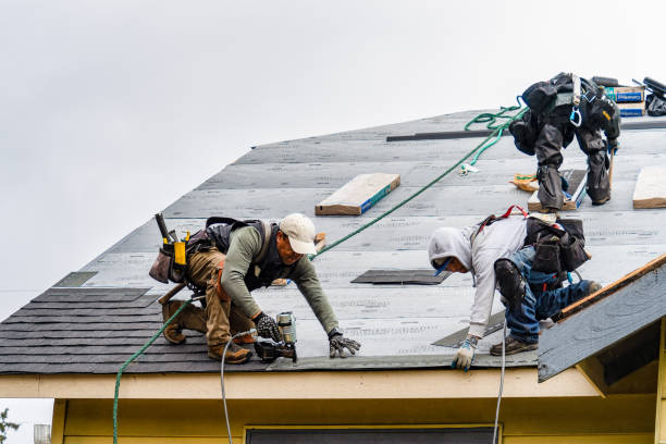 Professional Gutter Installation technician working in Gunpowder, MD